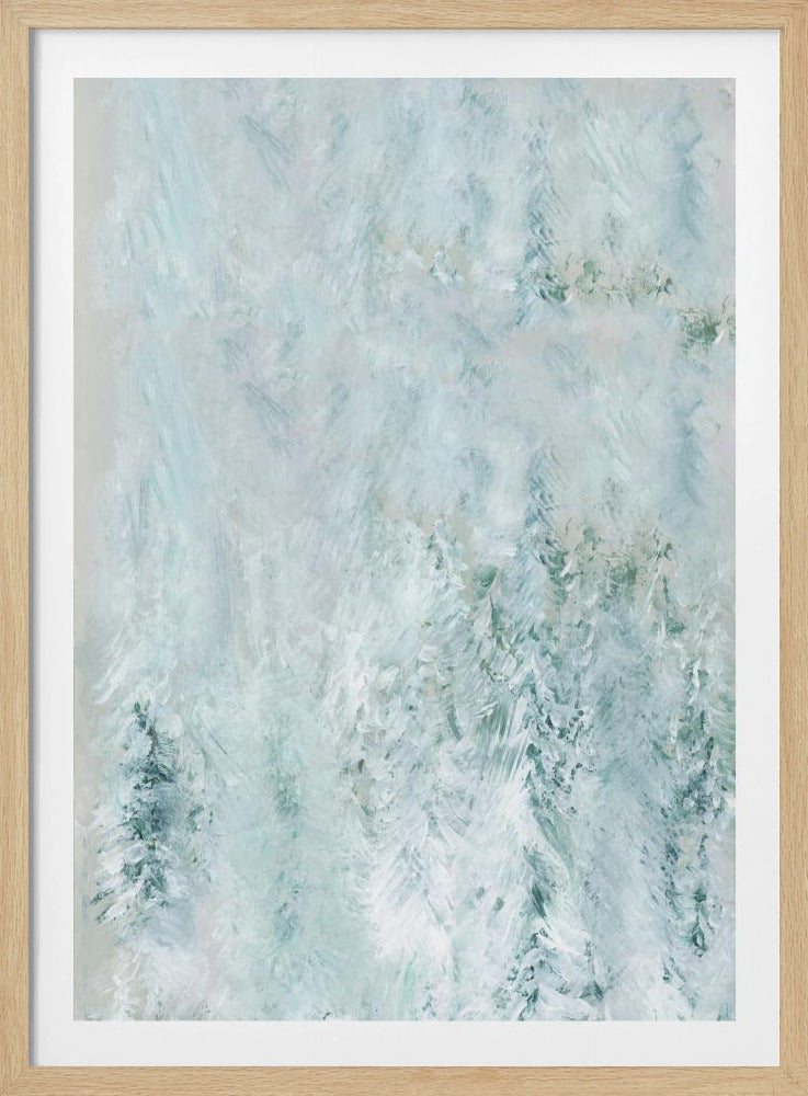 Winterweißer Wald Szene 1 | Poster