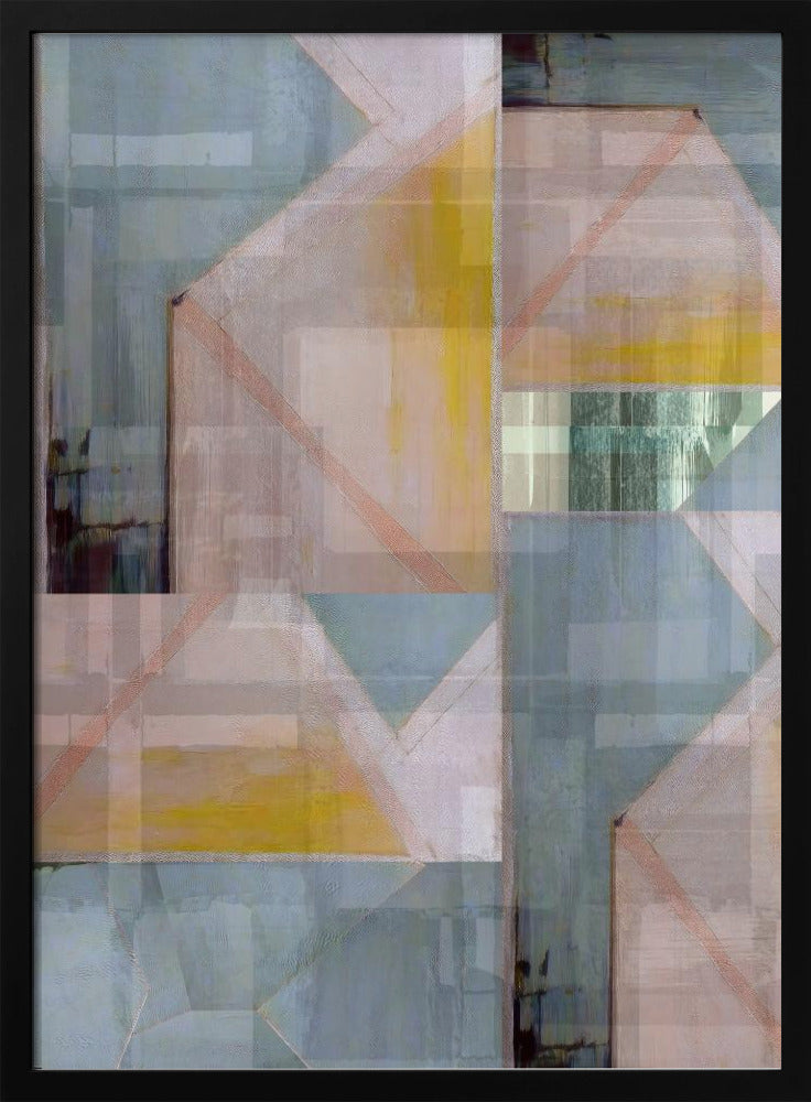 Abstrakte Blau- und Neutraltöne 3 | Poster