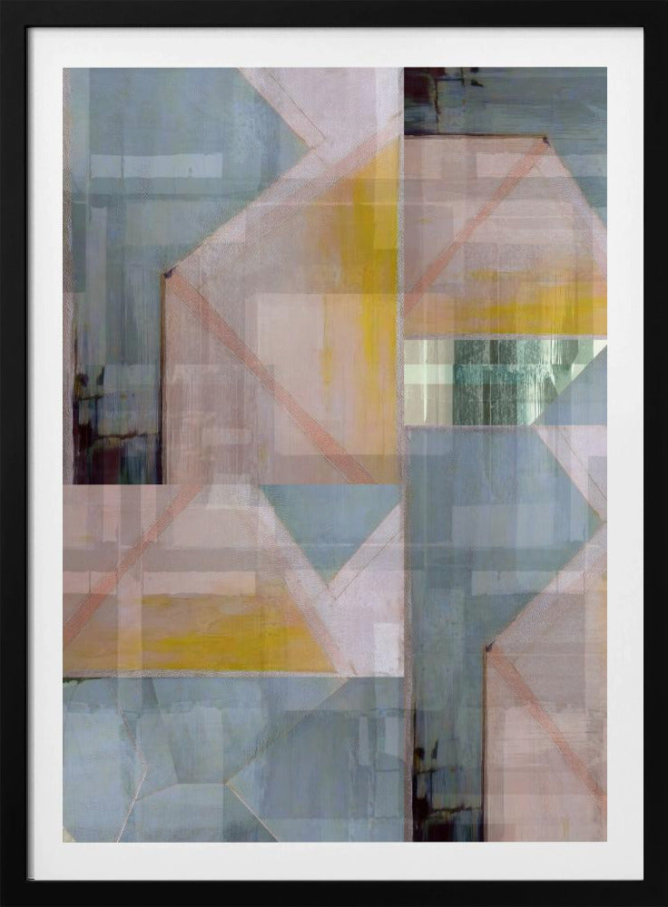 Abstrakte Blau- und Neutraltöne 3 | Poster