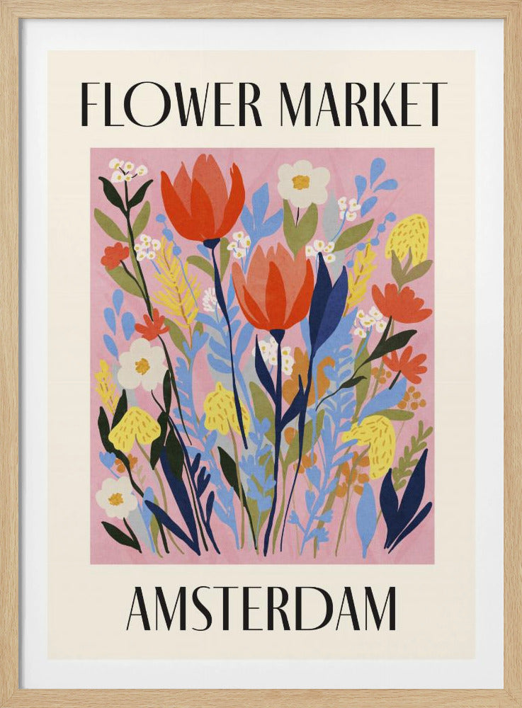 Blumenmarkt Amsterdam Niederlande | Poster