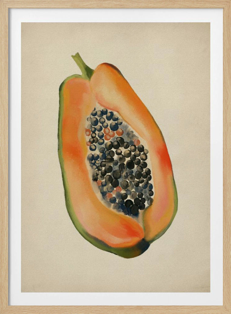 Vintage-Frucht - Papaya | Poster
