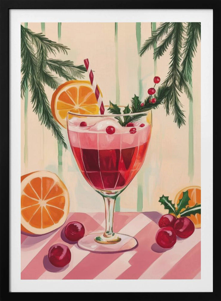 Weihnachtsroter Cocktail | Poster