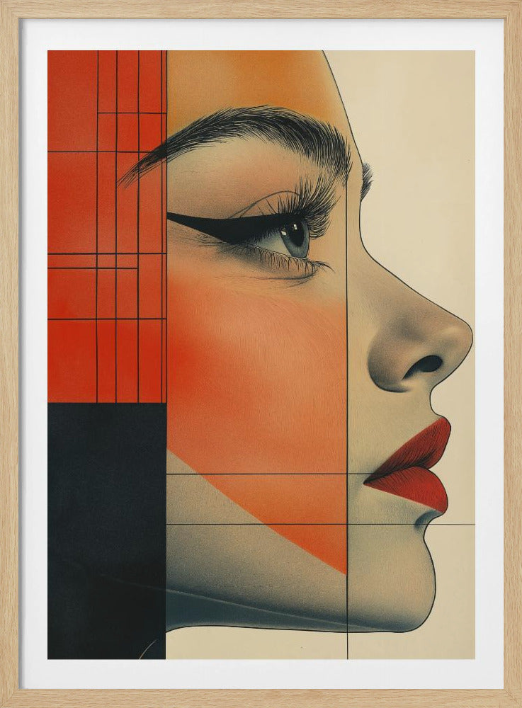 Vintage-Poster mit Frauengesicht (8) | Poster