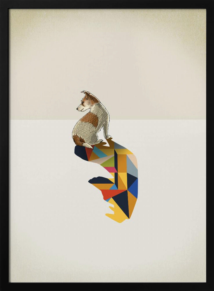 Gehender Schatten, Hund | Poster