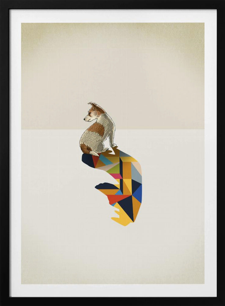 Gehender Schatten, Hund | Poster