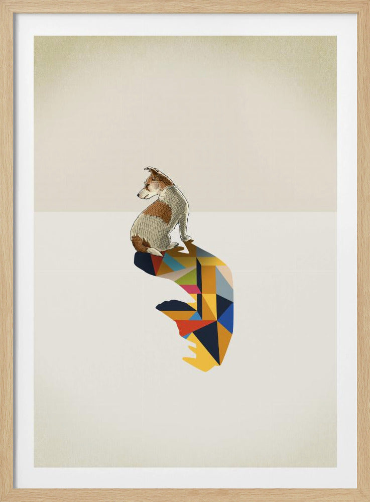 Gehender Schatten, Hund | Poster