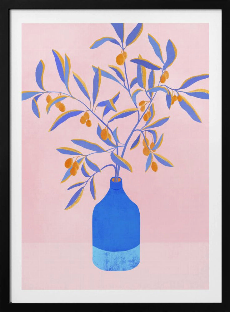 Stillleben mit blauen Zweigen | Poster