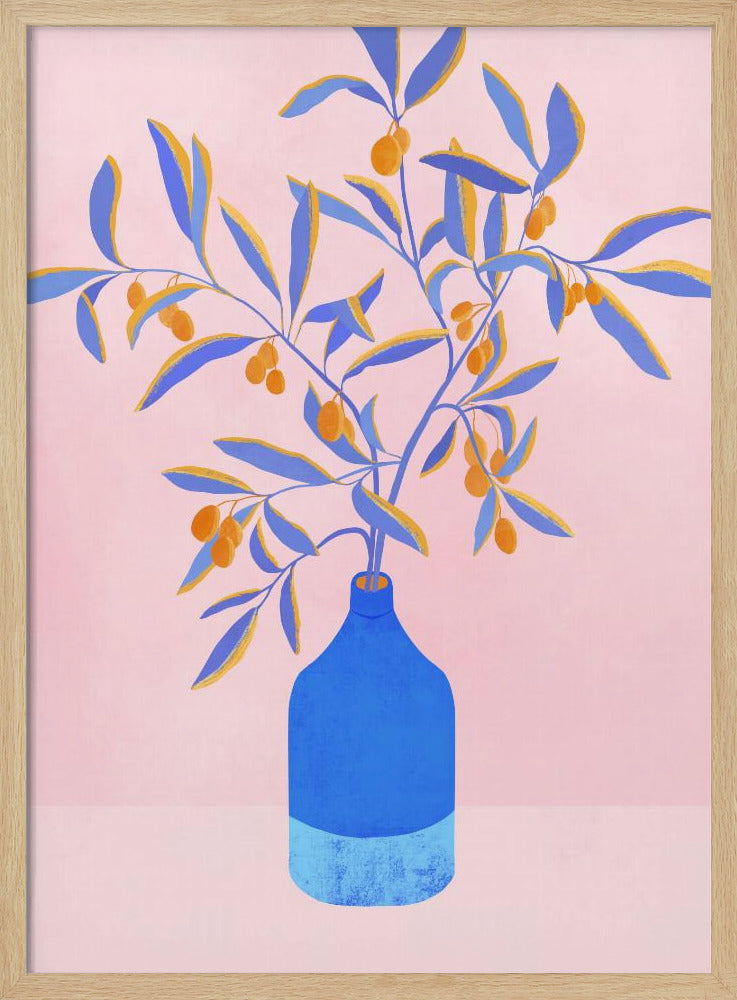 Stillleben mit blauen Zweigen | Poster