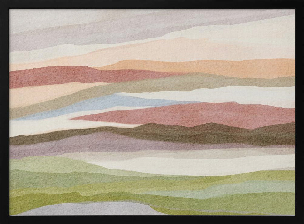 Abstrakte Aquarelllandschaft | Poster