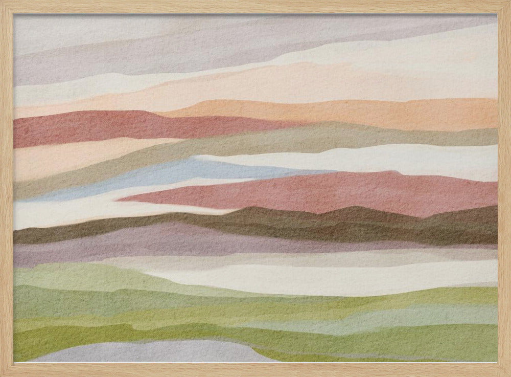 Abstrakte Aquarelllandschaft | Poster