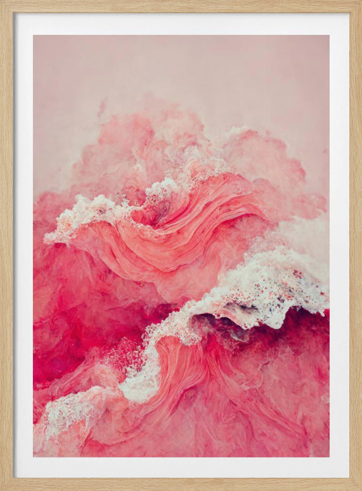 Purpurrote Wellen fließen | Poster
