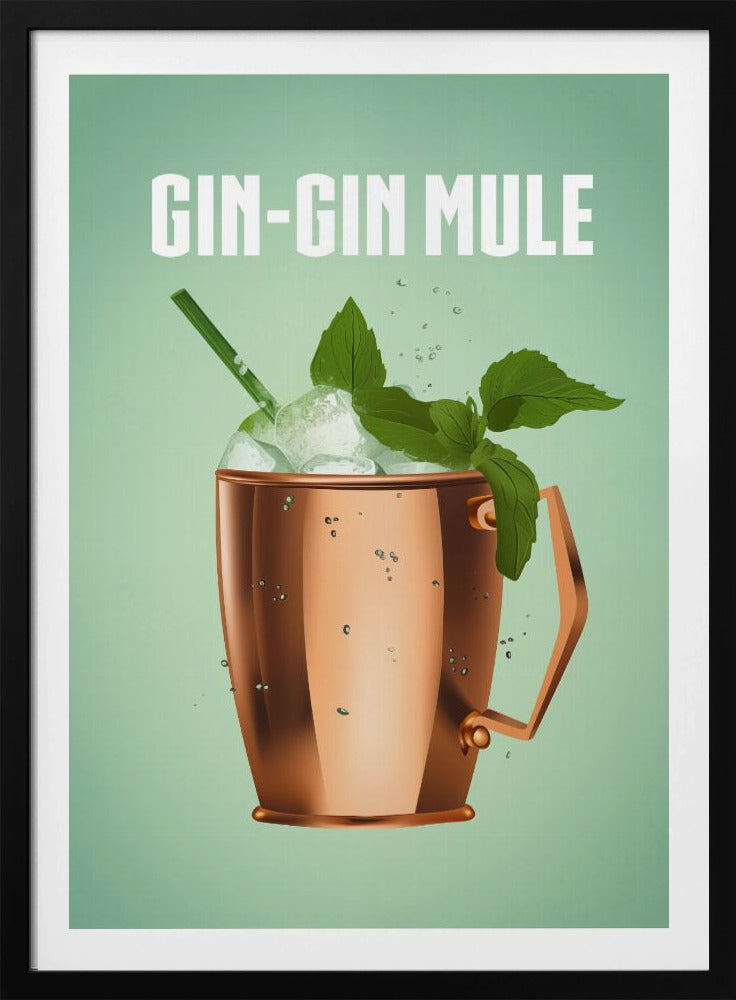 Gin Gin Mule Kupfer | Poster