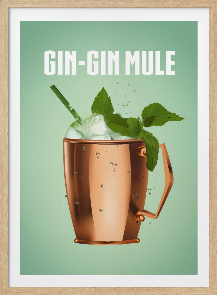 Gin Gin Mule Kupfer | Poster