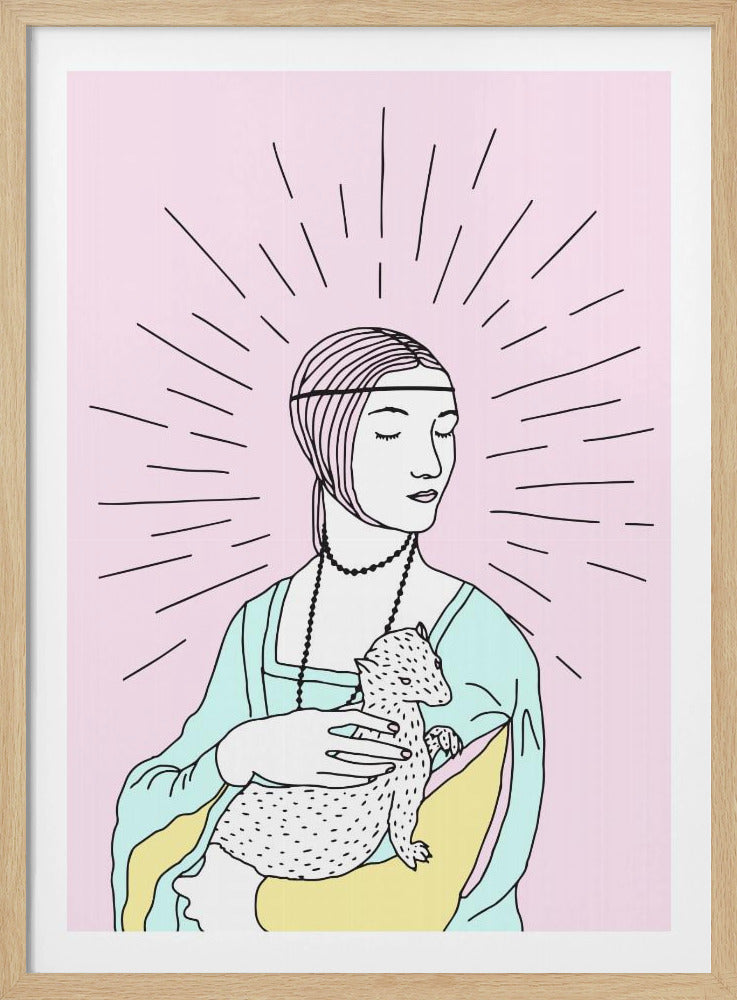 Die Dame mit dem Hermelin | Poster