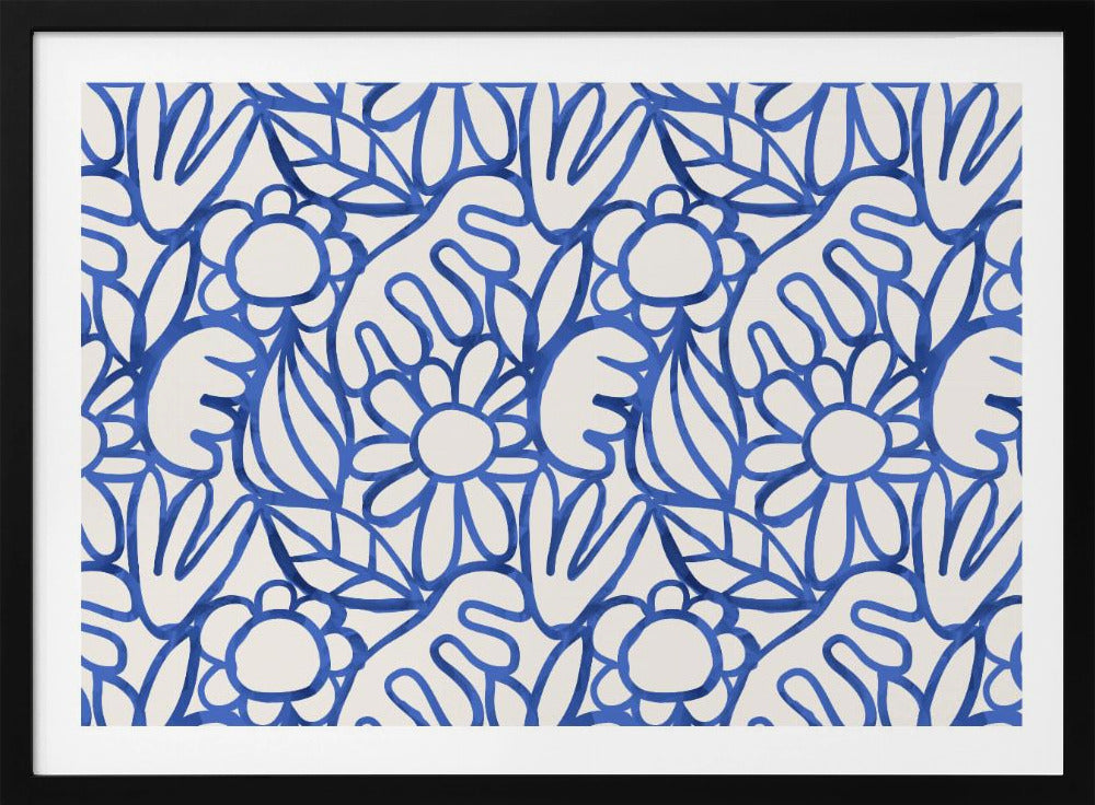 Florales Harmonie-Labyrinth | Poster