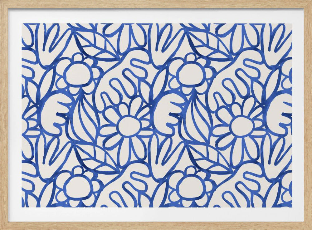 Florales Harmonie-Labyrinth | Poster