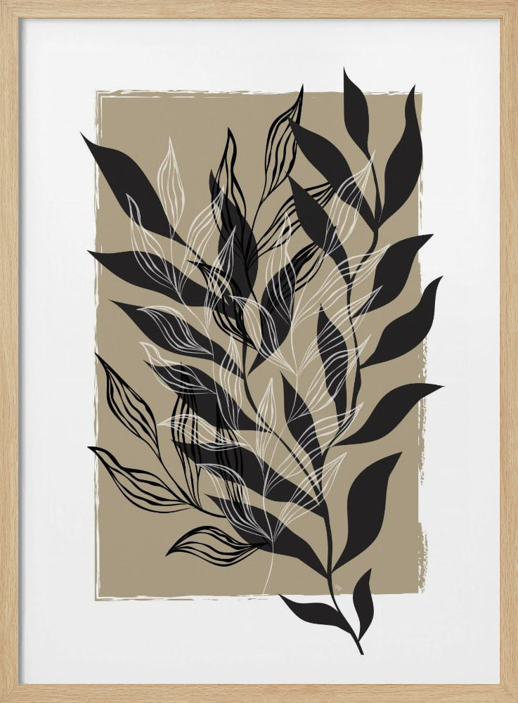 Minimalistisches botanisches Design | Poster