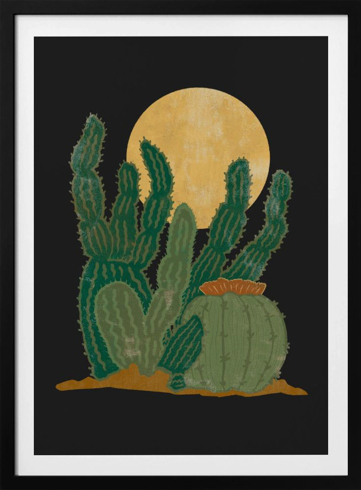 Moderne Americana und Kaktus | Poster