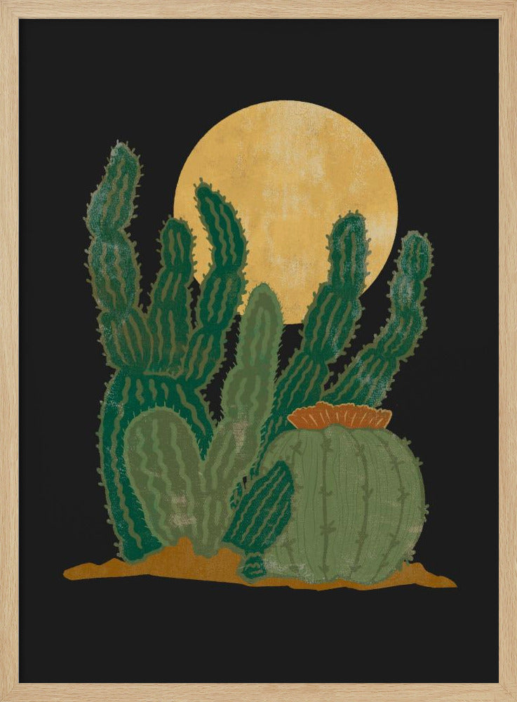 Moderne Americana und Kaktus | Poster