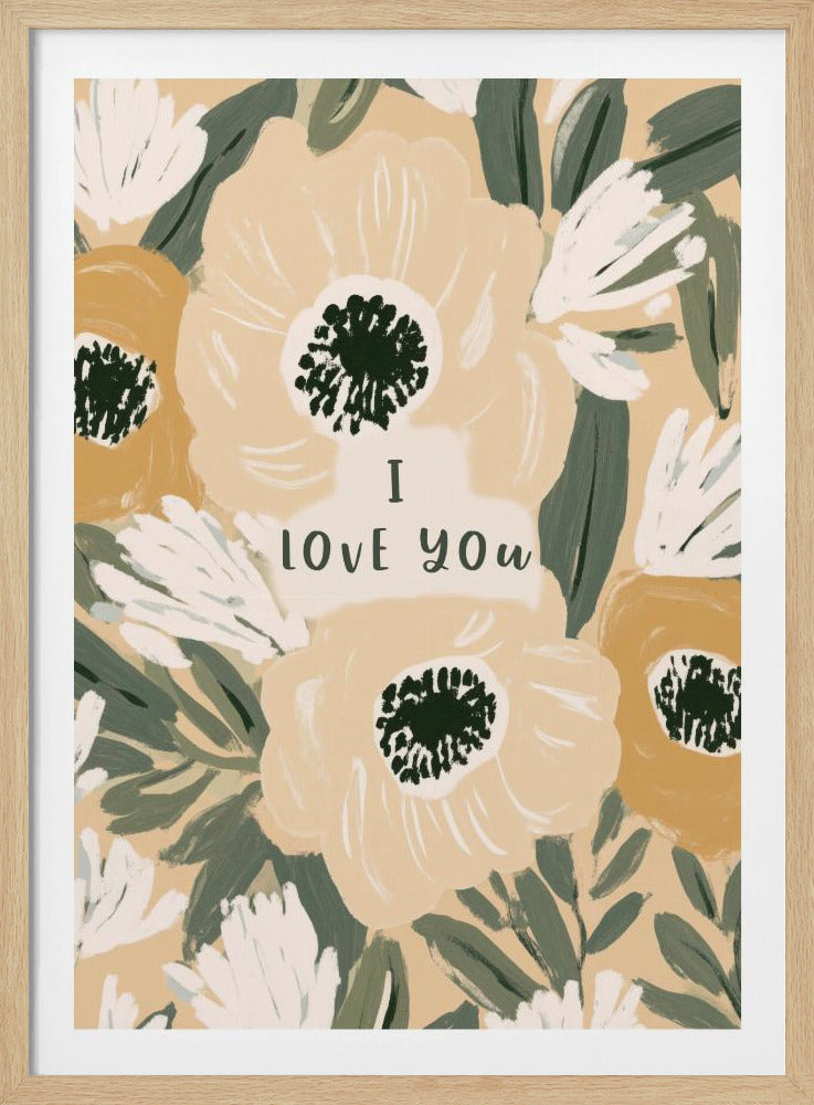 Florale Liebesbotschaft | Poster