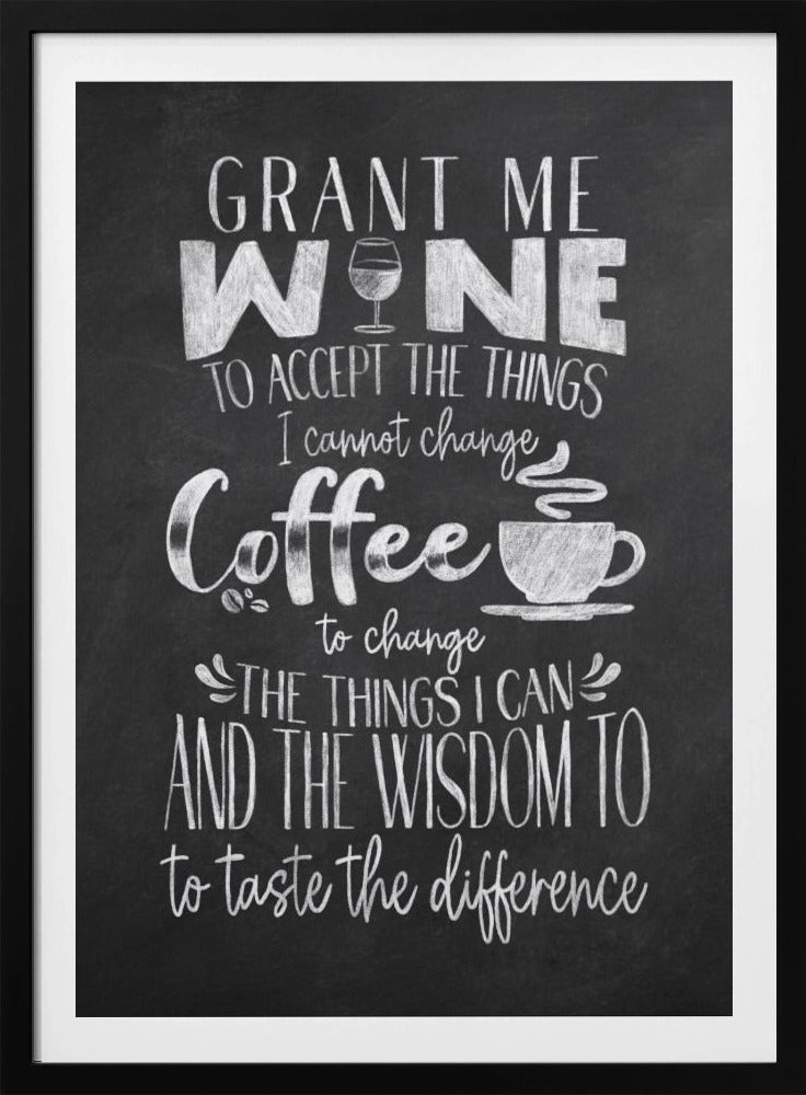 Wein und Kaffee | Poster