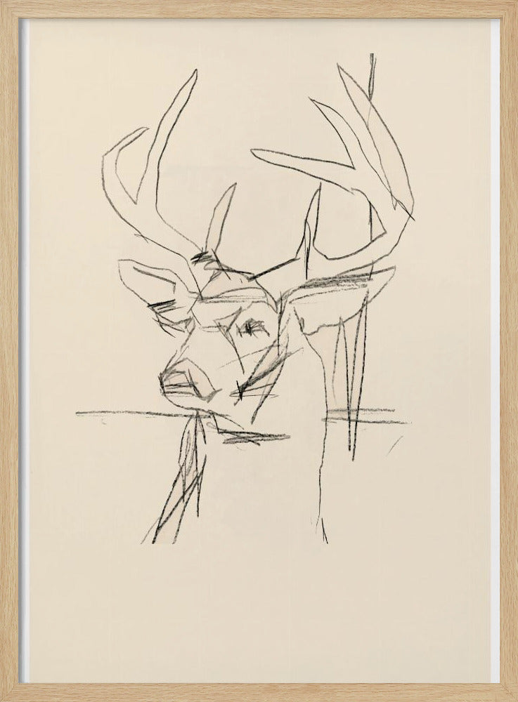 Étude Cerf (Hirsch) Nr.1 | Poster