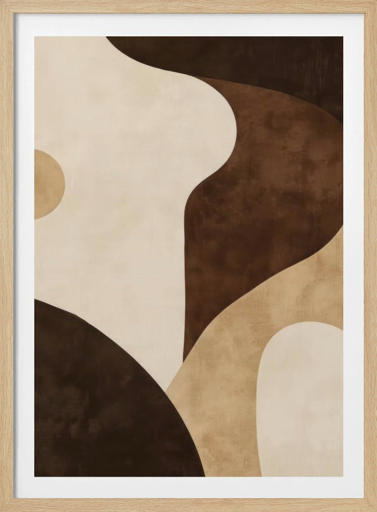 Brauntöne Geometrisch 2 | Poster