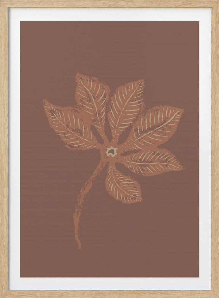 Abstraktes Mochs-Laub | Poster