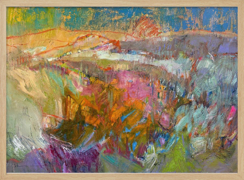 Lebendige Berglandschaft | Poster