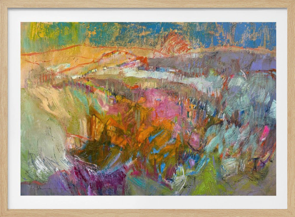 Lebendige Berglandschaft | Poster