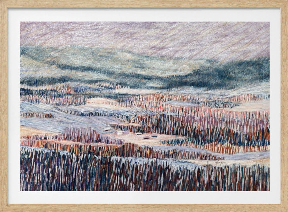 Winterlandschaft Wandteppich | Poster