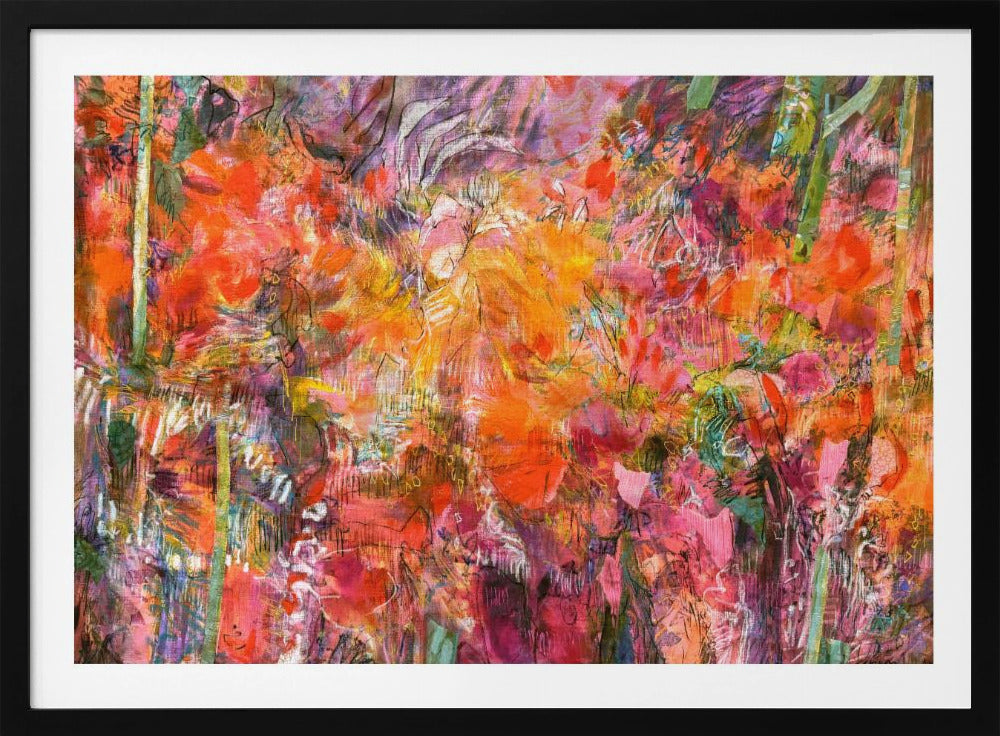 Lebendiger Flora-Wandteppich | Poster