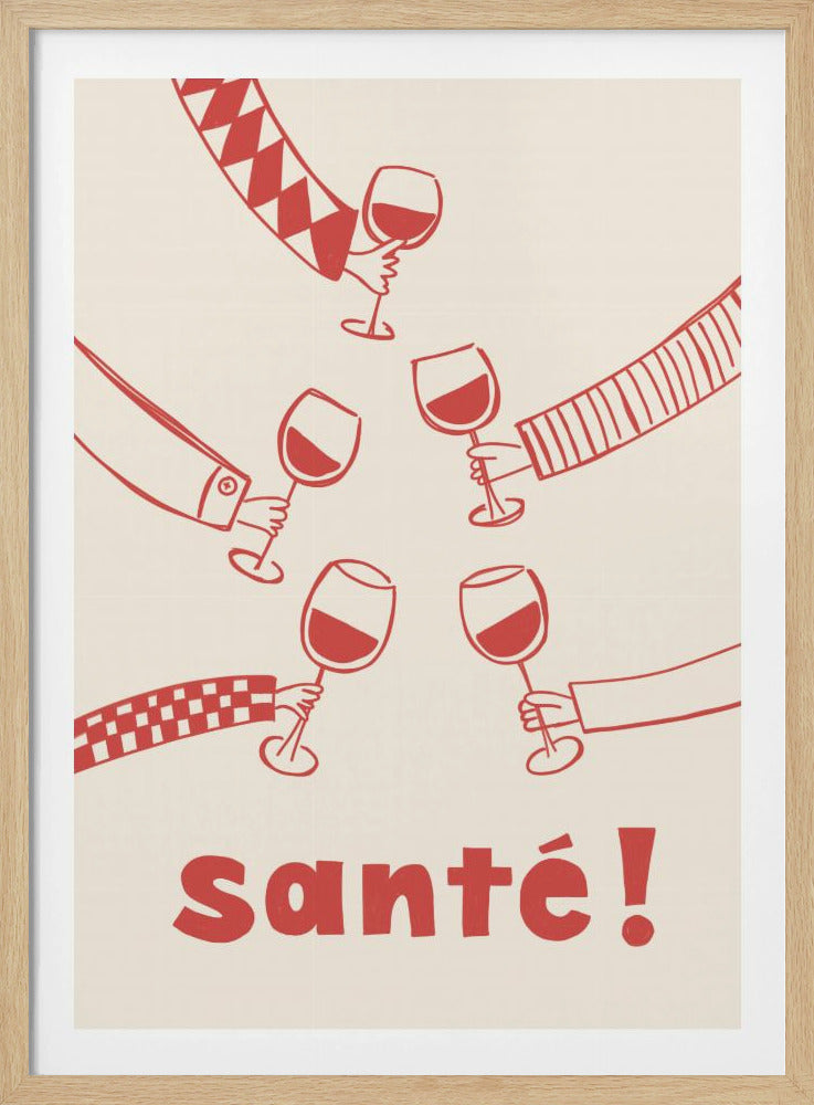 Santé! Weinparty mit Freunden | Poster