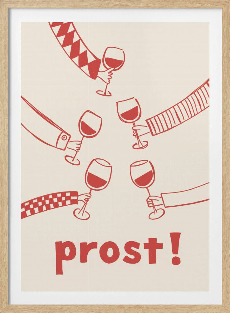 Prost! Weinparty mit Freunden | Poster
