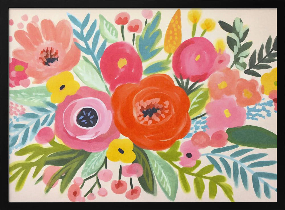 Verspielter Blumenstrauß | Poster