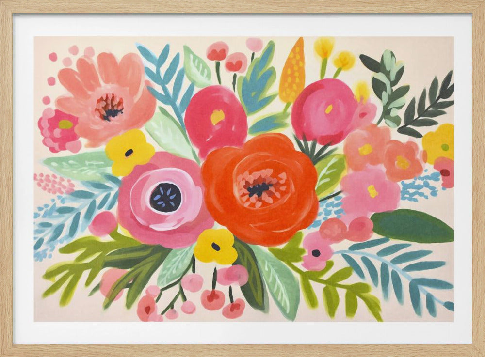Verspielter Blumenstrauß | Poster