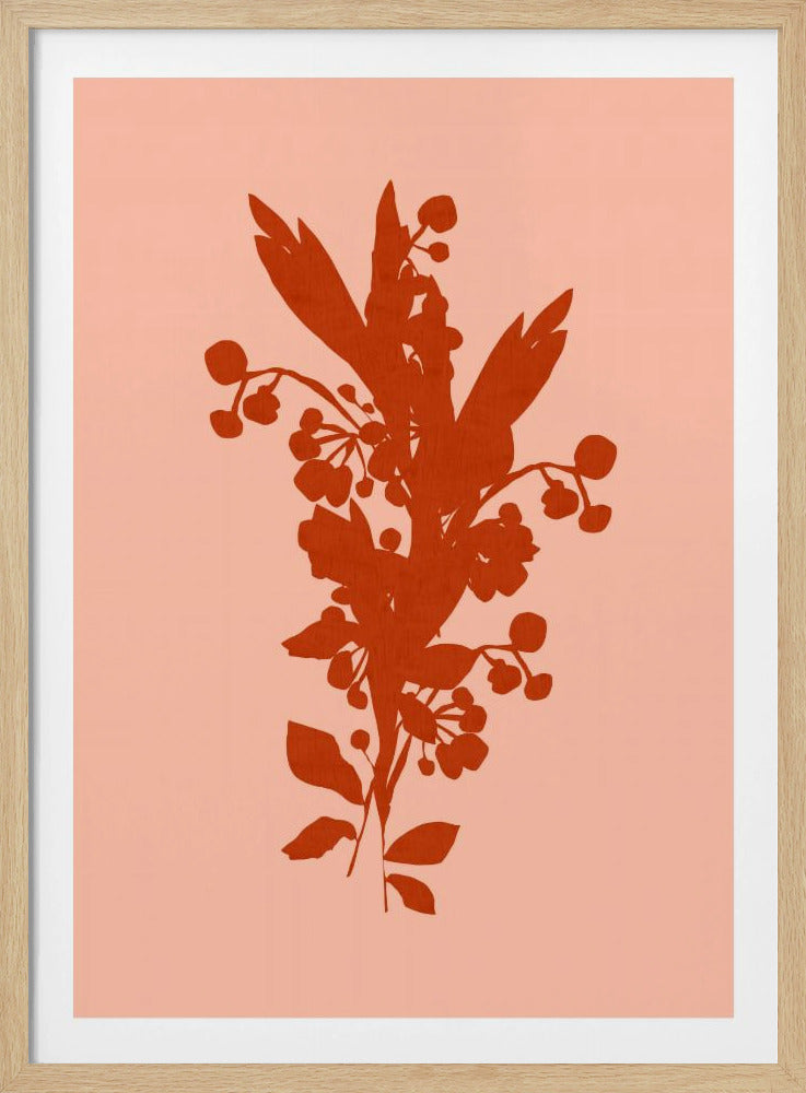 Blumensilhouette 8 | Poster