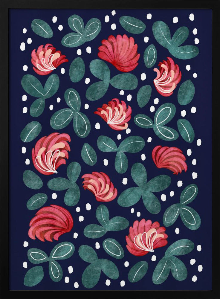 Rote Blumen III | Poster