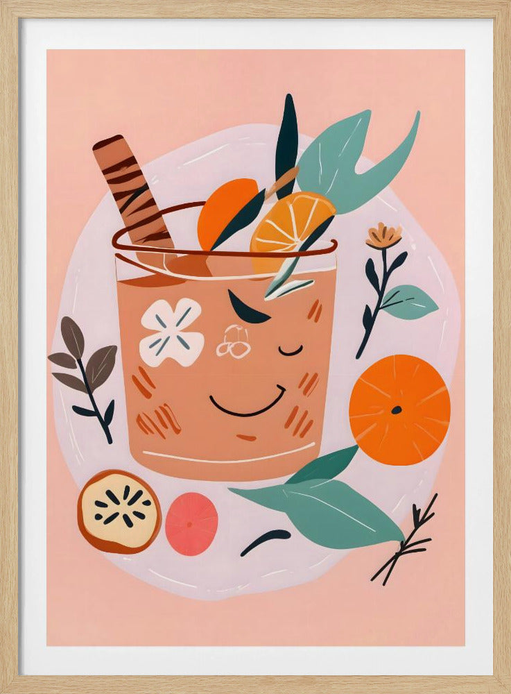 Zimt-Orangen-Cocktail | Poster