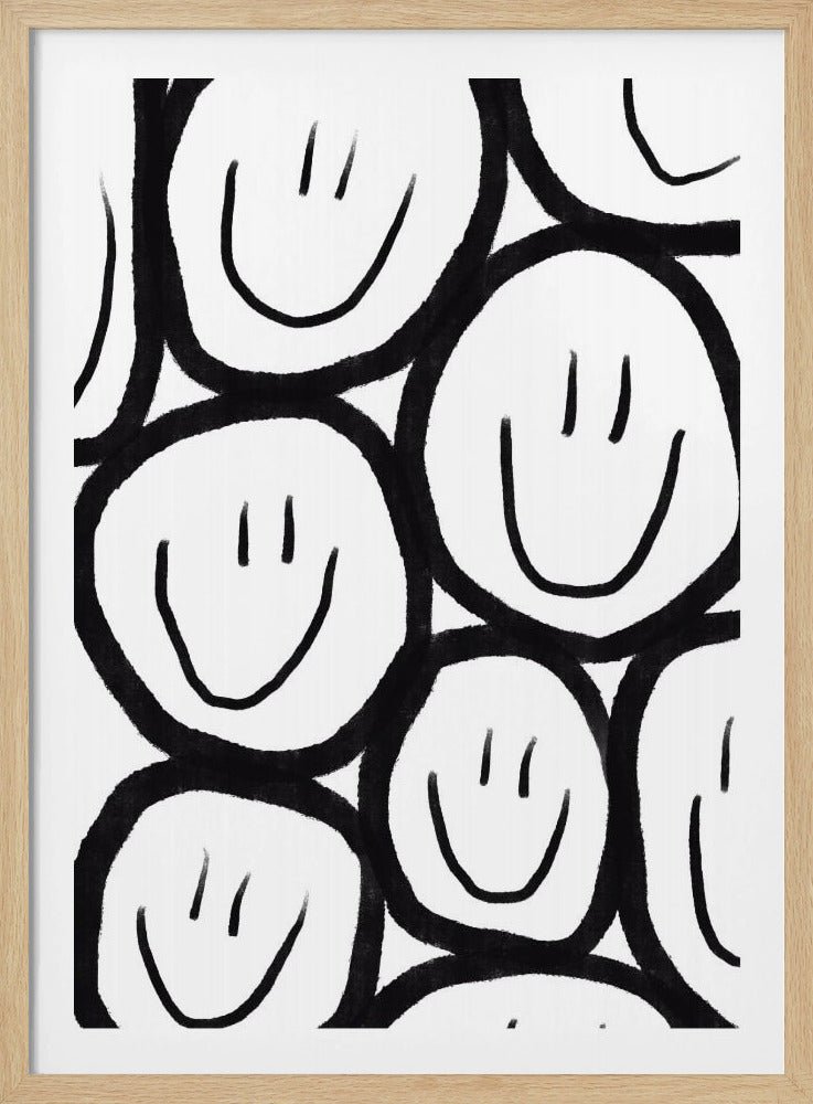 Viele lächelnde Gesichter | Poster