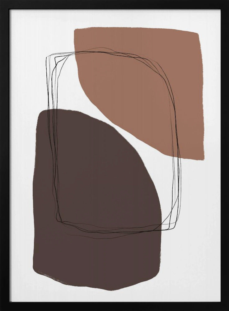 Elegante erdige Formen | Poster
