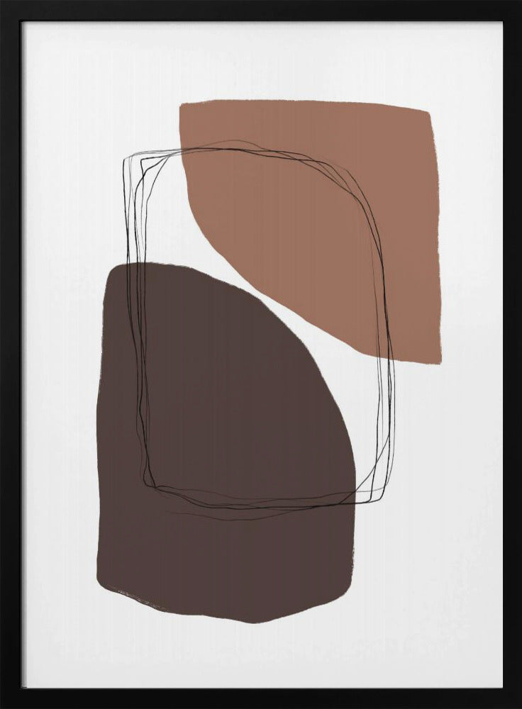 Elegante erdige Formen | Poster