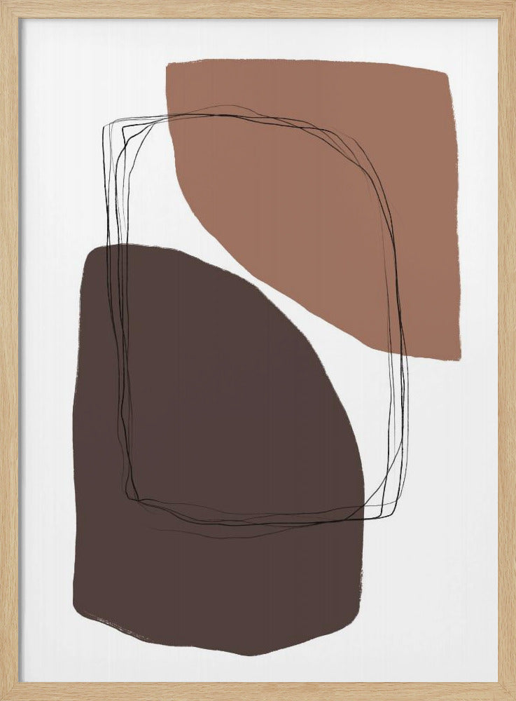 Elegante erdige Formen | Poster