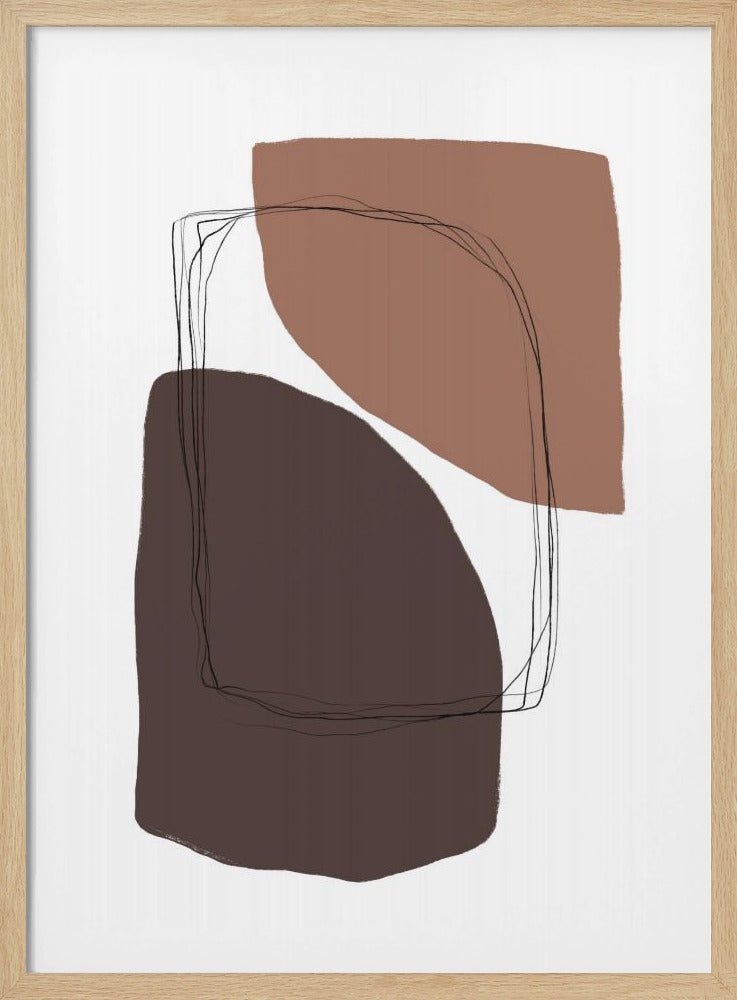 Elegante erdige Formen | Poster