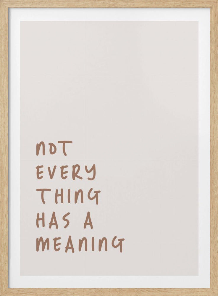 Keine Bedeutung | Poster