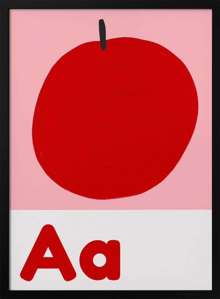 Rotes Apfelalphabet | Poster