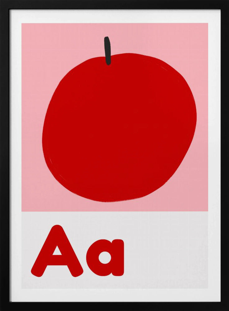 Rotes Apfelalphabet | Poster