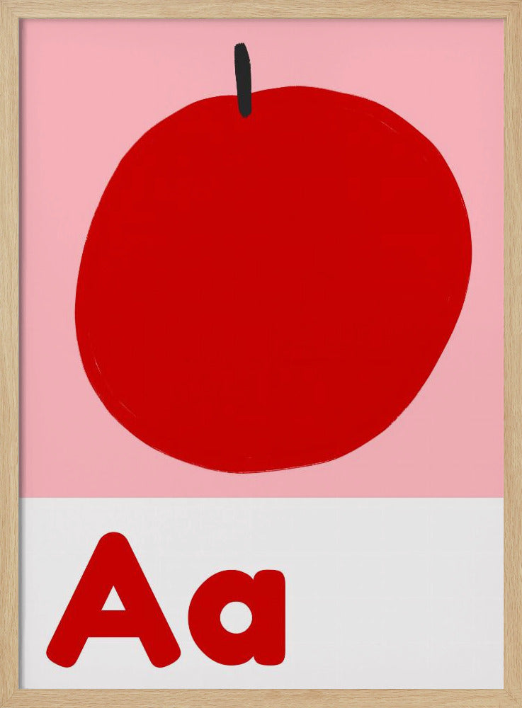 Rotes Apfelalphabet | Poster