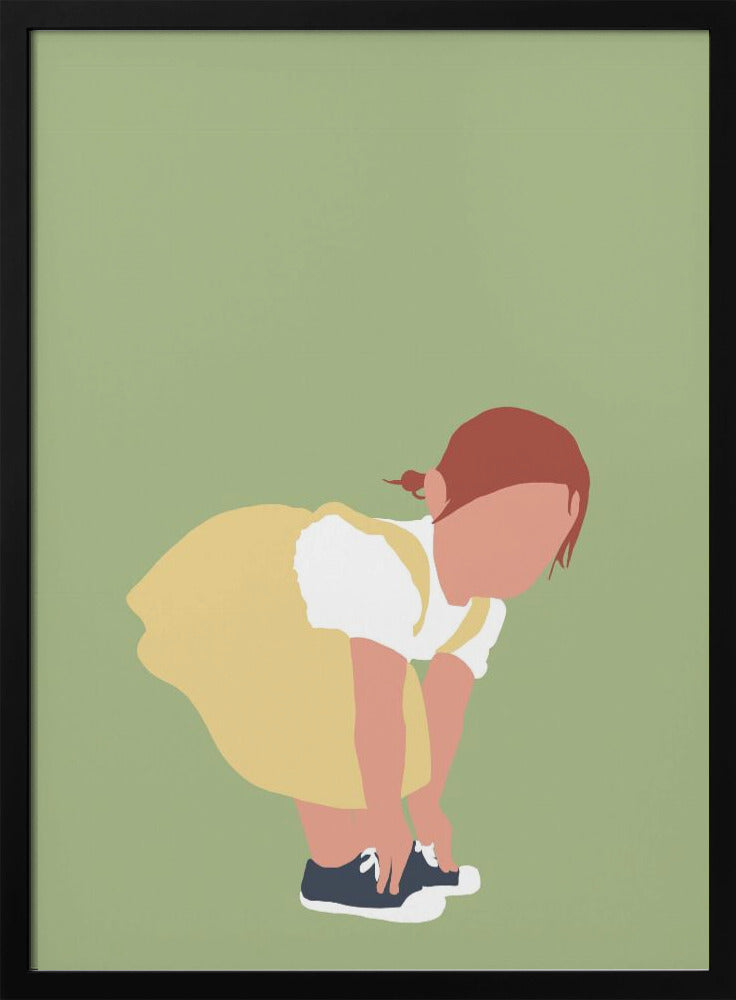 Lilou - Redhead Girl Silhouette | Poster