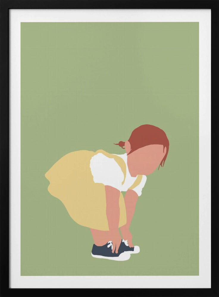 Lilou - Redhead Girl Silhouette | Poster